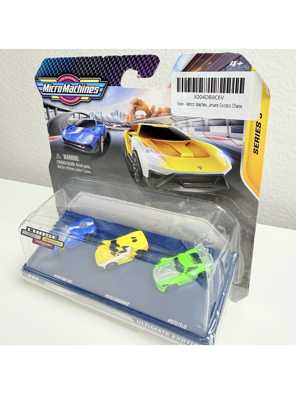 Micro Machines #09 Ultimate Exotics Chase Treasure 3 Car Pack Rare Sealed S3 NEW - Picture 5 of 8